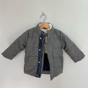 GAP Toddler Puffer Jacket with Sherpa Lining
